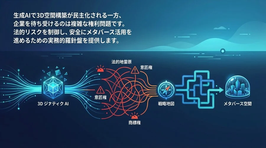 3D生成AIの法的地雷原を歩く：メタバース構築における権利侵害リスクと企業防衛の戦略地図