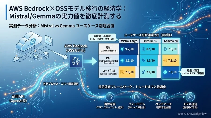 実測データ分析：Mistral vs Gemma ユースケース別適合度 - Section Image