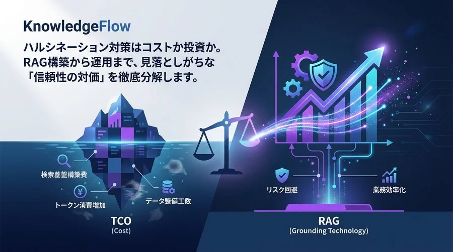 ハルシネーション対策はコストか投資か。RAGのTCOとROIを徹底分解