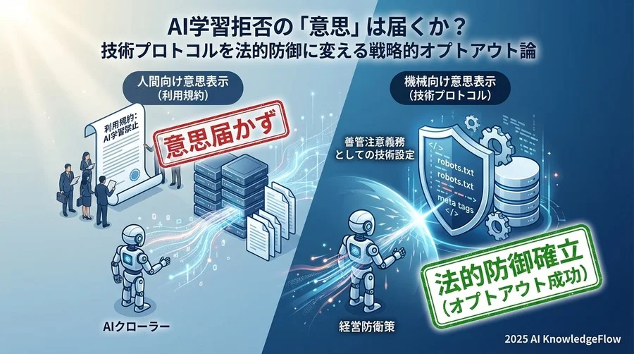 「学習拒否」の意思は届いているか？AI時代の意思表示と技術プロトコル - Section Image