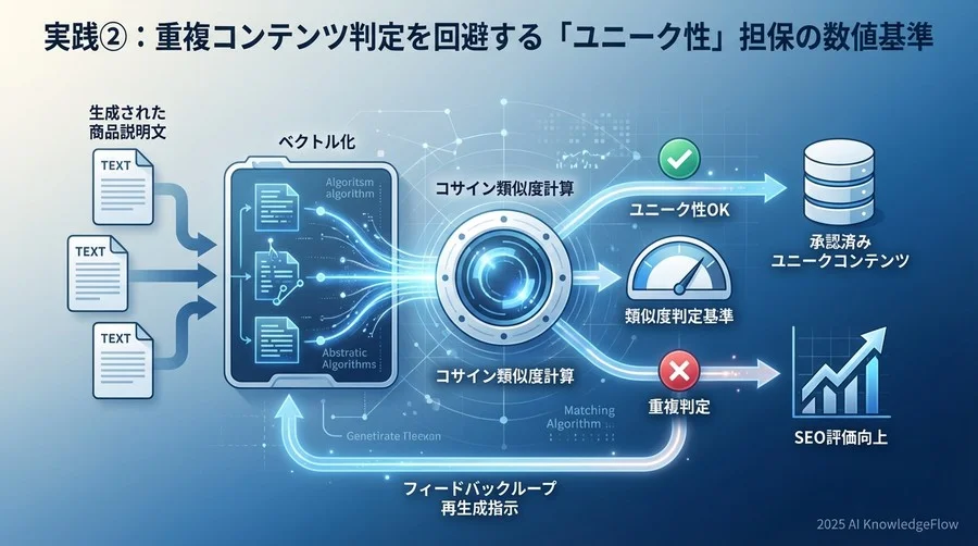 実践②：重複コンテンツ判定を回避する「ユニーク性」担保の数値基準 - Section Image