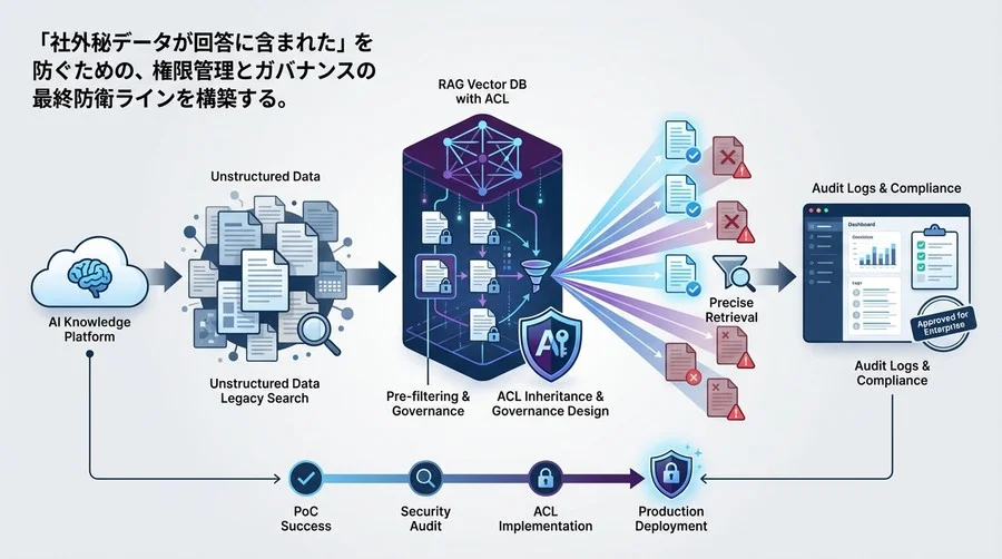 RAG本番運用の壁「データ権限」を攻略する：ベクトルDBのACL継承とガバナンス設計論