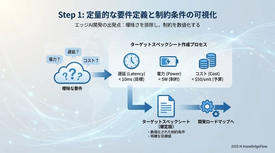 Step 1: 定量的な要件定義と制約条件の可視化 - Section Image