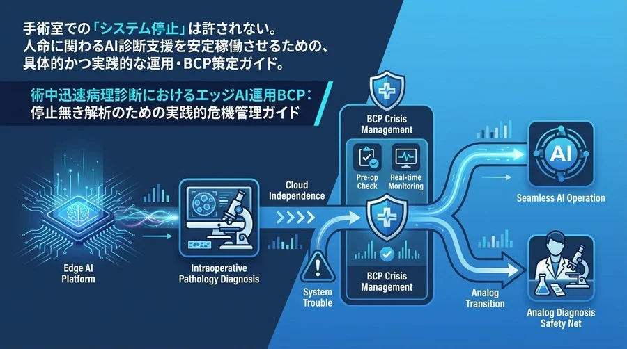 術中迅速病理診断におけるエッジAI運用BCP：停止無き解析のための実践的危機管理ガイド