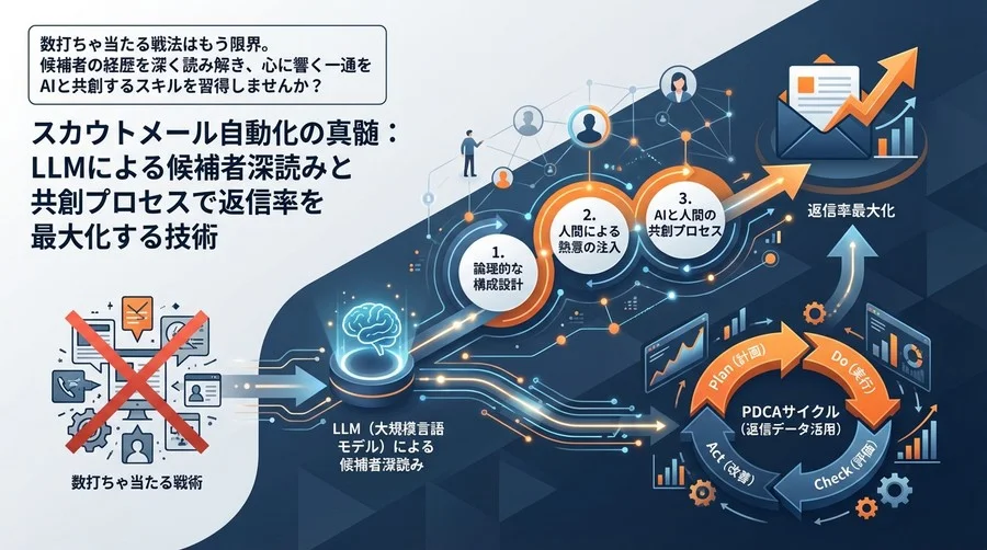 スカウトメール自動化の真髄：LLMによる候補者深読みと共創プロセスで返信率を最大化する技術