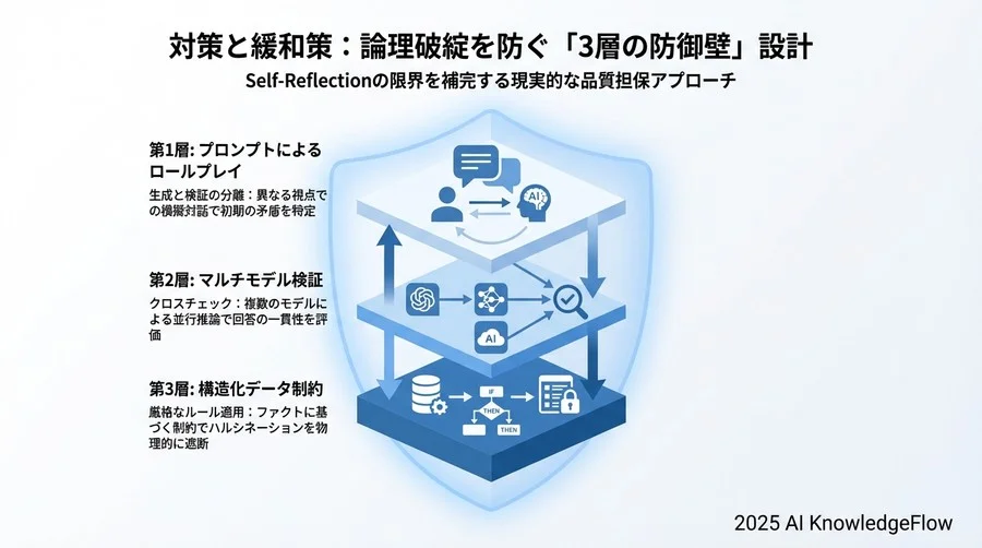 4. 対策と緩和策：論理破綻を防ぐ「3層の防御壁」設計 - Section Image 3