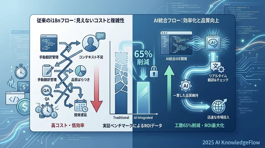 結果1【速度】：統合型AIフローが実装時間を65%短縮した理由 - Section Image