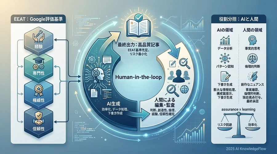 安全なAI活用のための基礎概念：EEATとHuman-in-the-loop - Section Image