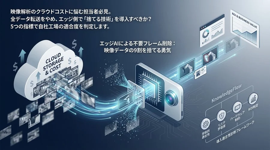 映像データの9割を捨てる勇気。エッジAIによるコスト削減と導入適合性診断
