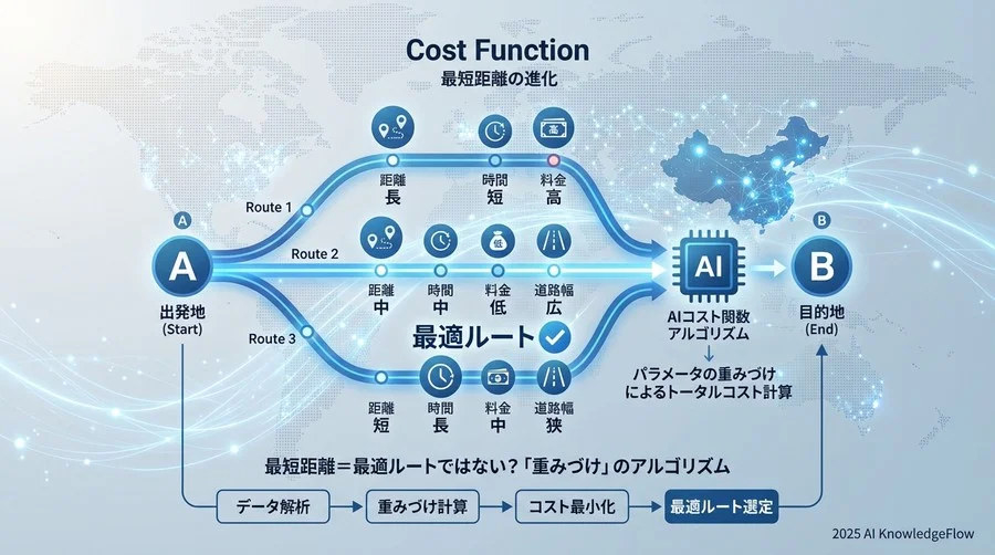 Tip 3：最短距離＝最適ルートではない？「重みづけ」のアルゴリズム - Section Image