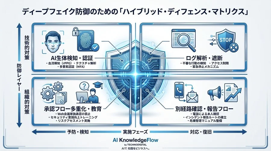 その上司は本物か？Web会議の「偽の顔」を見破るAI生体検知の仕組みと組織を守る導入基準 - Conclusion Image