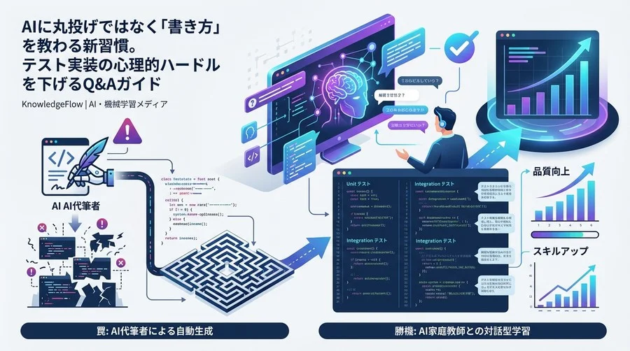 テストコード自動生成の罠と勝機：AIを「代筆者」ではなく「家庭教師」に変える技術
