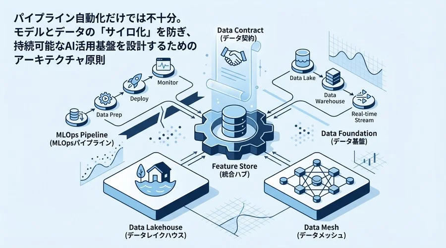 MLOpsとデータ基盤の「分断」を埋める統合戦略：持続可能なAIアーキテクチャ設計の原則