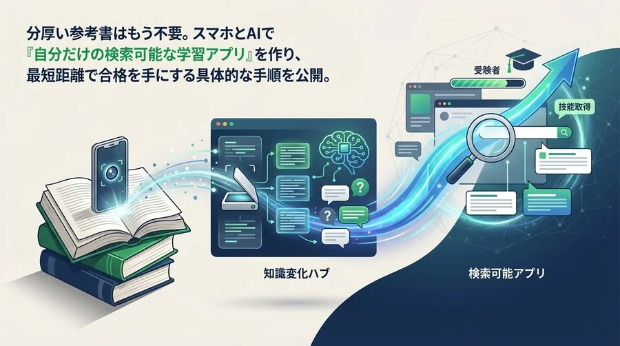 ITパスポート合格への最短ルート：AI OCRとChatGPTで参考書を「検索可能な最強アプリ」に変える技術
