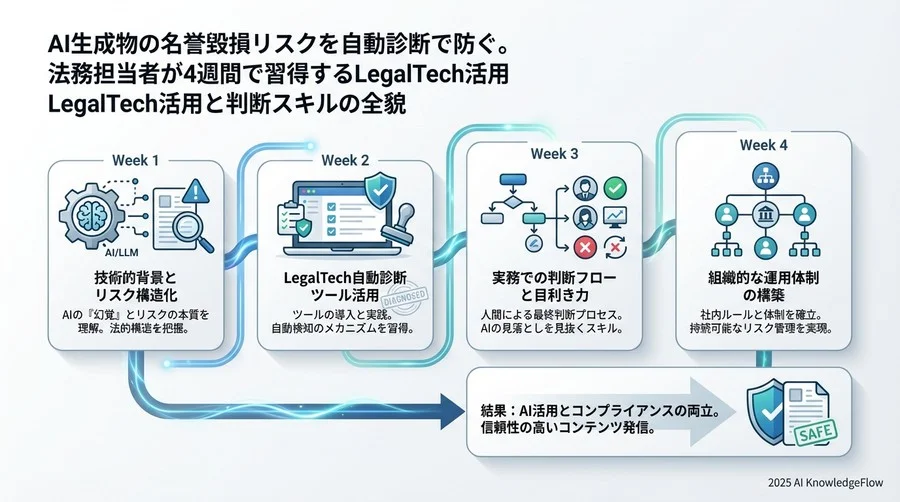 Week 4：運用体制の構築 - 持続可能なチェックプロセスを設計する - Section Image 3