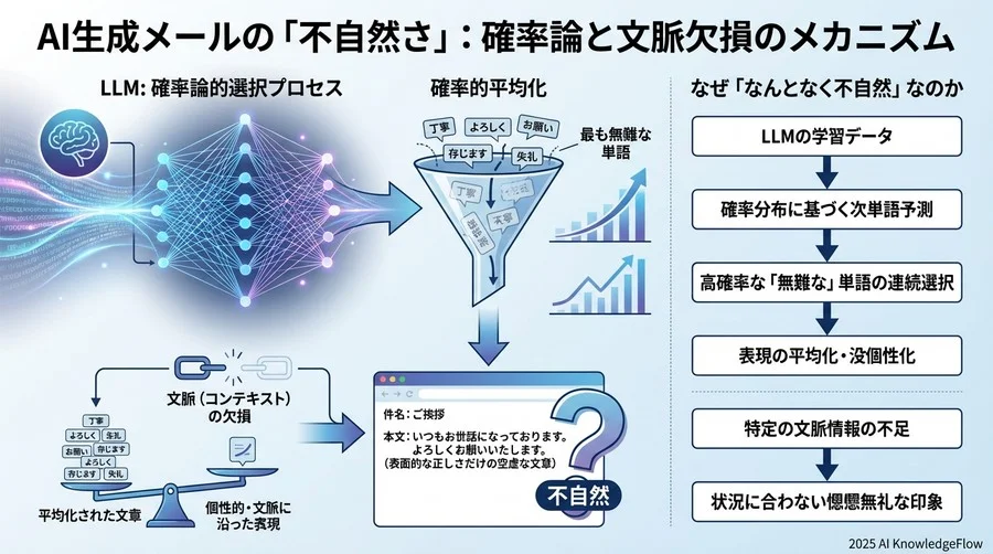 なぜAI生成メールは「なんとなく不自然」なのか - Section Image