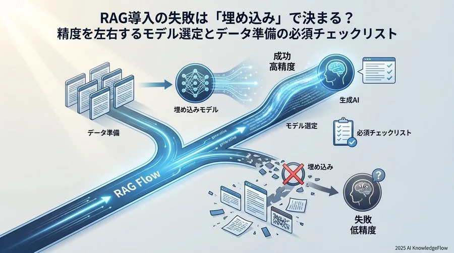 なぜ「埋め込み」の準備不足がRAGプロジェクトを失敗させるのか - Section Image
