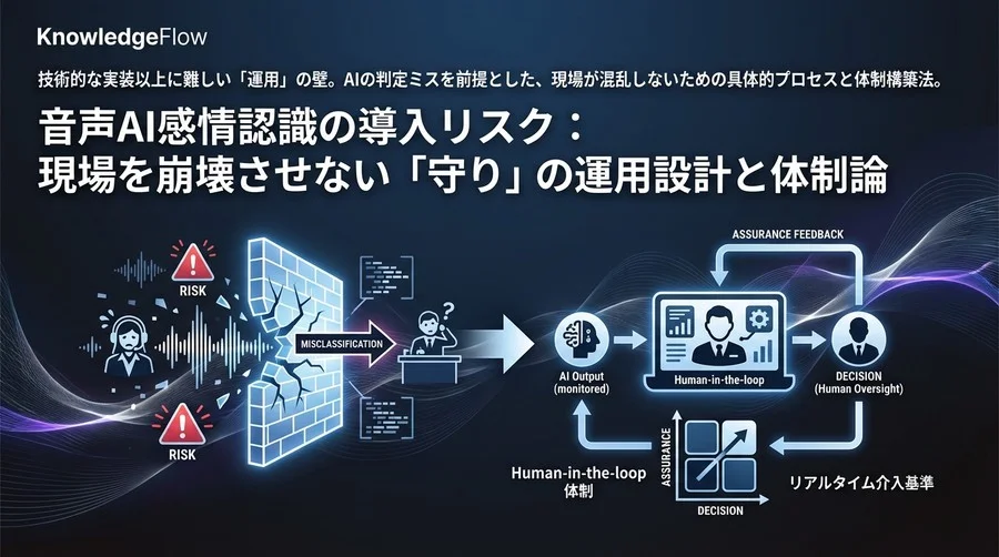 音声AI感情認識の導入リスク：現場を崩壊させない「守り」の運用設計と体制論