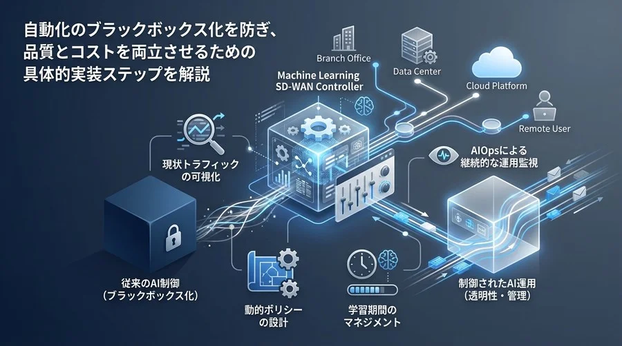 機械学習SD-WANの動的制御をブラックボックス化させない運用設計と実装ガイド