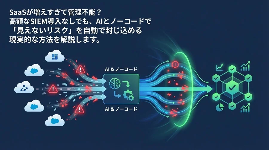 ひとり情シスのための「SaaSログ」自動監視術：AIとノーコードで実現する見えないリスクの封じ込め