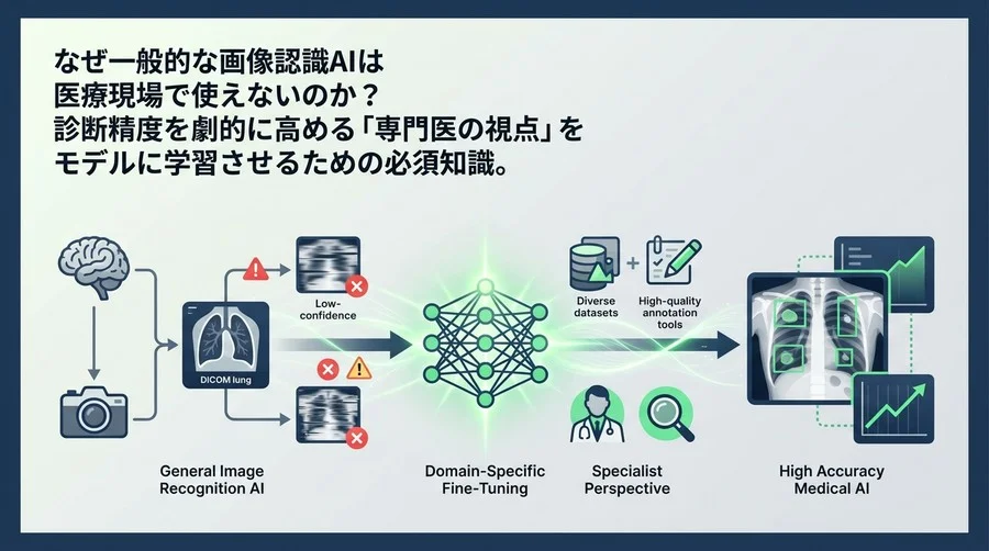 医療画像解析AIの精度を劇的に高めるドメイン特化型ファインチューニング技術