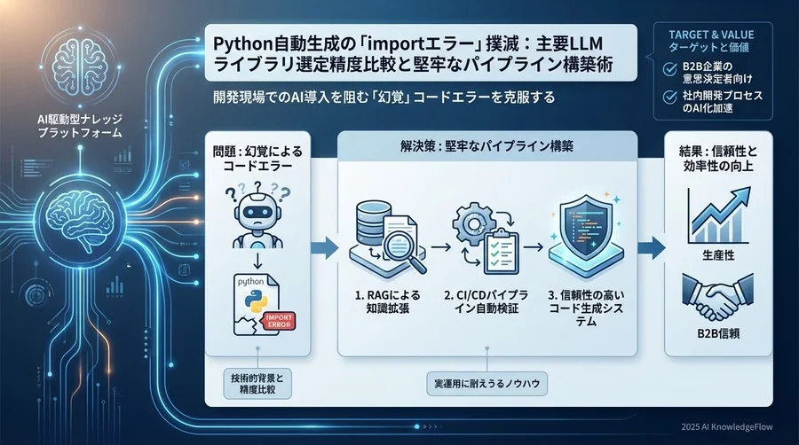検証プロトコル：主要LLMのライブラリ選定精度ベンチマーク - Section Image