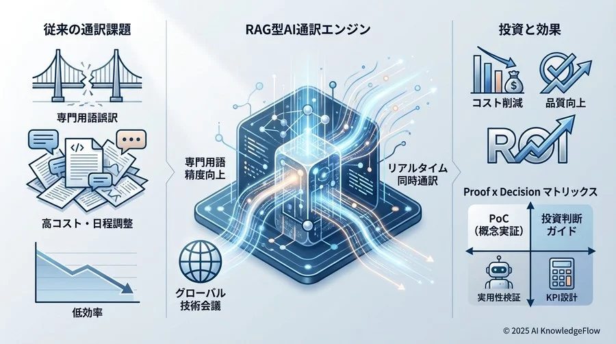 技術指標をビジネス指標へ：RAG型AI通訳の3大KPI - Section Image