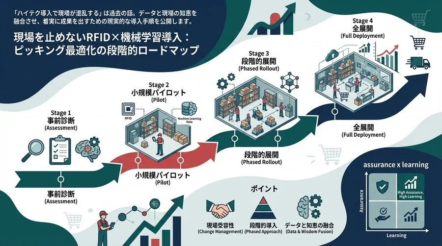 現場を止めないRFID×機械学習導入：ピッキング最適化の段階的ロードマップ