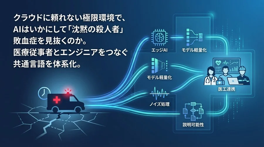 救急搬送における敗血症検知エッジAIの医工連携