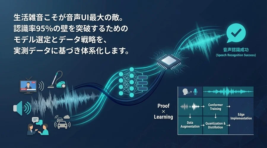 生活雑音に負けない音声認識：Conformer導入とエッジ実装の最適解