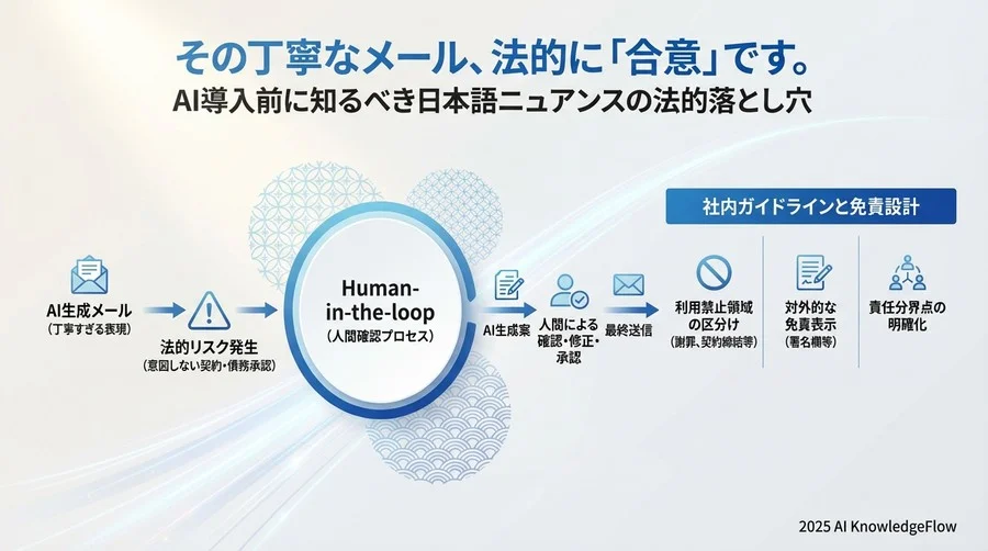 導入企業が策定すべき社内ガイドラインと免責設計 - Section Image 3