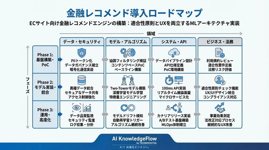 ECサイト向け金融レコメンドエンジンの構築：適合性原則とUXを両立するMLアーキテクチャ実装詳解 - Conclusion Image