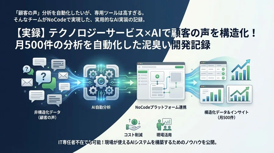 【実録】Airtable×AIで顧客の声を構造化！月500件の分析を自動化した泥臭い開発記録