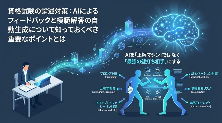 資格試験の論述対策：AIを「正解マシン」ではなく「最強の壁打ち相手」にする5つの鉄則