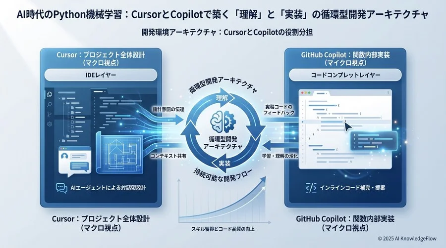 開発環境アーキテクチャ：CursorとCopilotの役割分担 - Section Image
