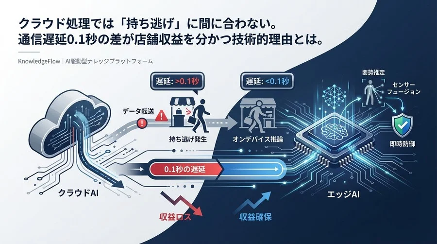 無人店舗の「持ち逃げ」はクラウドでは防げない：0.1秒が収益を分かつエッジAIの必然性