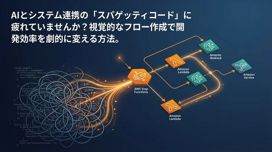 AWS Step Functionsで描くAI連携の未来図｜視覚的フローでスパゲッティコードを解消する設計術
