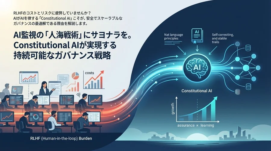 AI監視の「人海戦術」にサヨナラを。Constitutional AIが実現する持続可能なガバナンス戦略