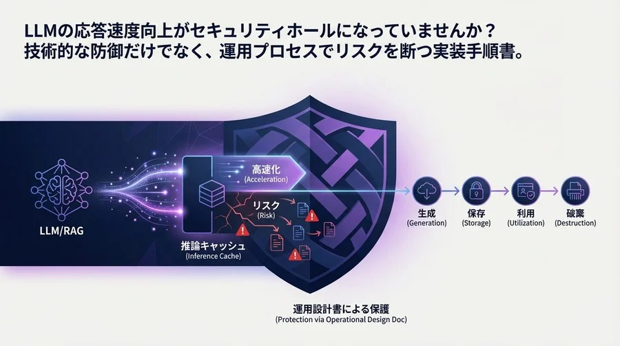 推論キャッシュの情報漏洩を防ぐ運用設計書：LLM/RAG導入時のライフサイクル管理と実装手順