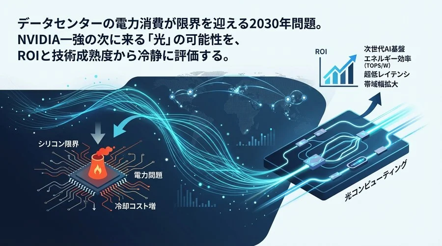 光コンピューティングのROIを解剖する：電力と帯域の壁を超える次世代AI基盤選定ガイド