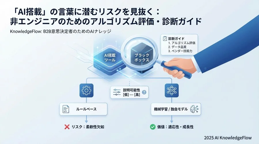 診断フェーズ1：そのAIは「何」に基づいているか？（アルゴリズムの種類の特定） - Section Image