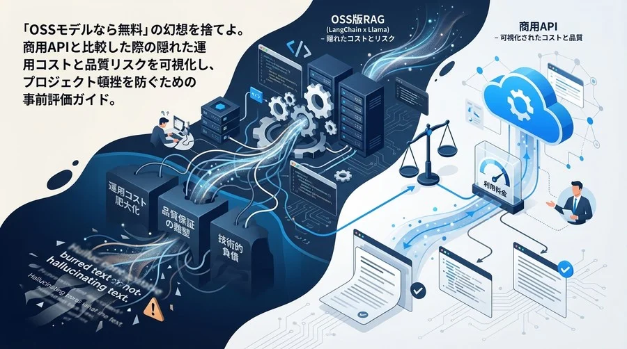 OSS版RAG構築の落とし穴：LangChain×Llama採用前に知るべき「見えないコスト」と品質リスク