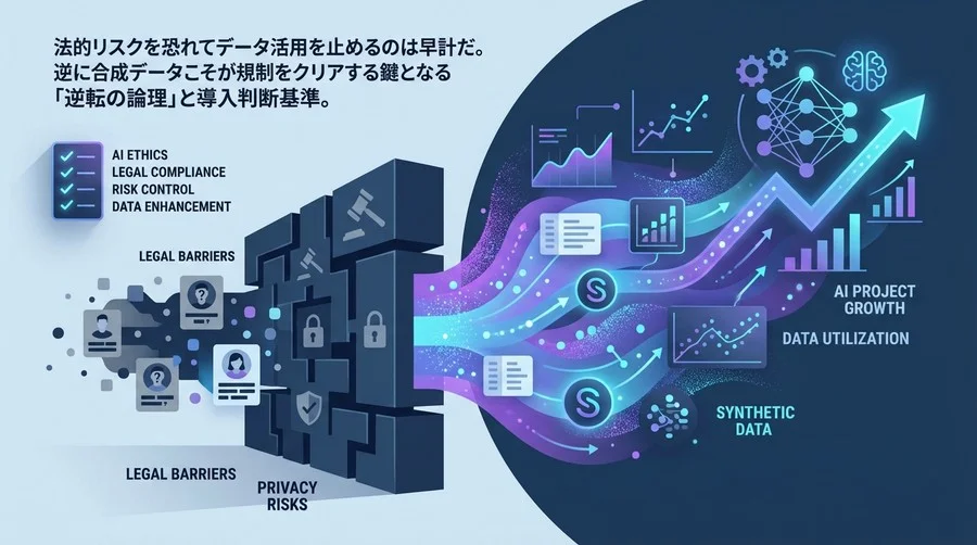 法務の壁を突破せよ：合成データによる学習データ補完が「最も安全」な法的根拠と導入ガイド