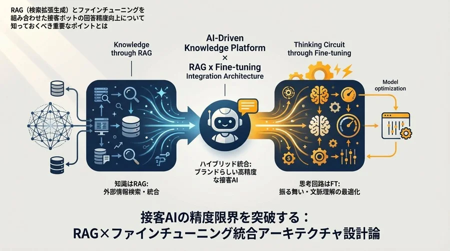 接客AIの精度限界を突破する：RAG×ファインチューニング統合アーキテクチャ設計論