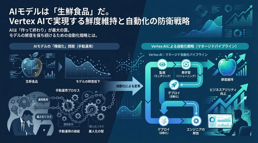 AIモデルは「生鮮食品」だ。Vertex AIで実現する鮮度維持と自動化の防衛戦略