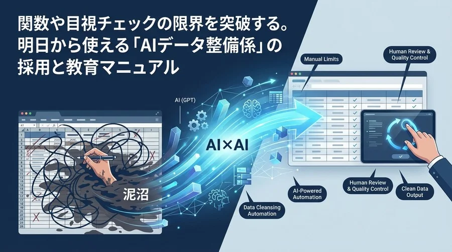 スプレッドシート×AIでデータ整備の「泥沼」から脱出する：実務直結の自動化・運用ガイド