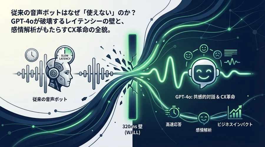 破壊的進化：ChatGPTが音声対話の「320ミリ秒の壁」を突破し、ビジネスにもたらすCX革命