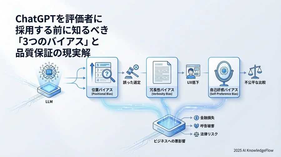 特定すべき3つの主要バイアスとビジネス影響度 - Section Image