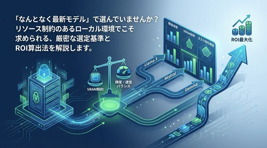ローカルLLM導入の成否は「7Bモデル選定」で決まる：VRAM制約下でROIを最大化する定量的評価フレームワーク