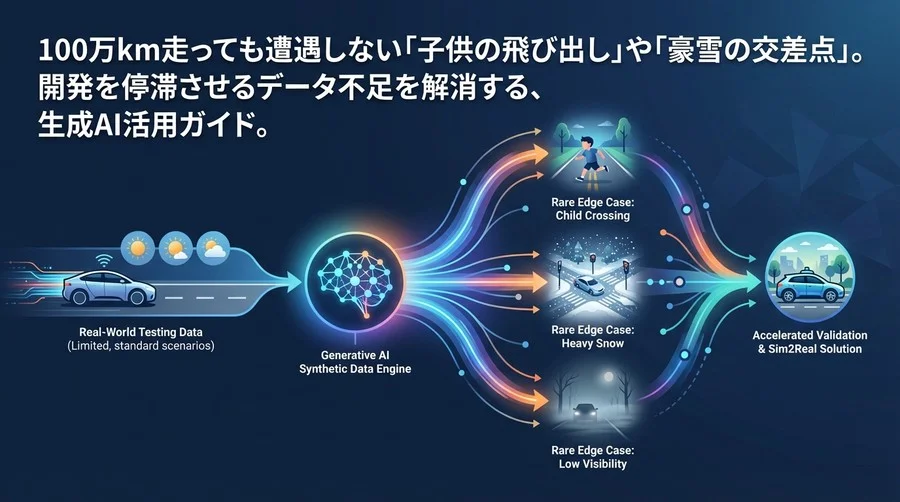 100万km走っても遭遇しない「あの事故」を再現する：生成AIによる合成データ生成の実践ガイド